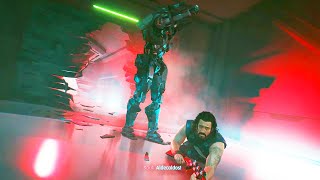 CYBERPUNK 2077  Adam Smasher kills Saul full boss fight hard mode [upl. by Kirstin742]