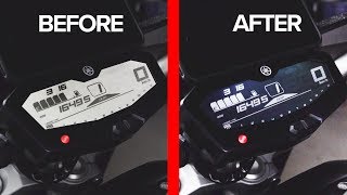 Change the Color of Your Motorcycle Display  Dark Mode LCD FLIP KIT [upl. by Rangel]