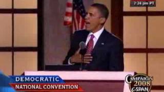 CSPAN Sen Barack Obamas Full Speech to the DNC [upl. by Sremmus]