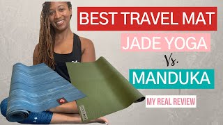 Best Travel Mat  Jade Yoga  Manduka eKO Superlite  Real Review  Yoga with Tianna [upl. by Zoila]