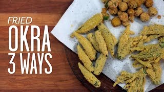 Three Ways To Fry Okra  Southern Living [upl. by Otiragram]