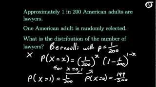 Introduction to the Bernoulli Distribution [upl. by Christabelle]