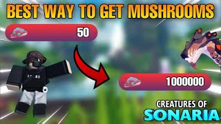 BEST Way to get MUSHROOMS in Creatures of Sonaria [upl. by Harmonie349]