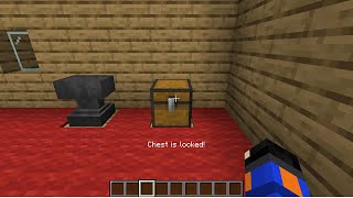 How to lock a chest in Minecraft 1163 1 Command [upl. by Eelynnhoj]