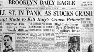 24th October 1929 Wall Street Crash begins on Black Thursday [upl. by Eneri978]