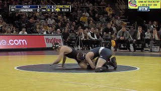 Big Ten Rewind 2017 Wrestling  157 LBs  Penn States Jason Nolf vs Iowas Michael Kemerer [upl. by Oram753]