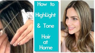 How To Highlight And Tone Hair At Home [upl. by Leshia323]