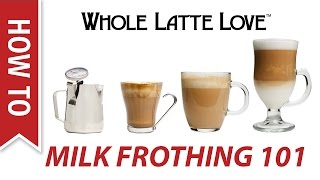 Milk Frothing for Beginners [upl. by Ahsemak800]