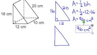 Triangular Prism Surface Area [upl. by Queenie]