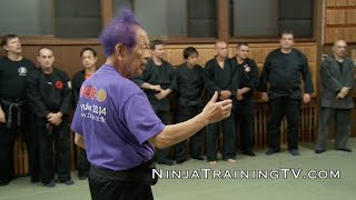 SPECIAL Ninja Grandmaster Masaaki Hatsumi Sensei  Budo Taijutsu at Hombu Dojo 3 [upl. by Saltsman58]