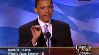 CSPAN Barack Obama Speech at 2004 DNC Convention [upl. by Nesyrb]