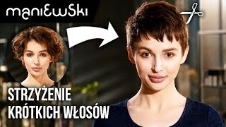 Jak obciąć krótkie cienkie włosy Metamorfoza włosów MACIEJ MANIEWSKI [upl. by Nayra]