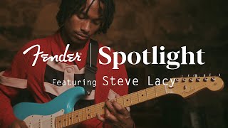 Spotlight Steve Lacy  American Professional II Series  Fender [upl. by Nhguav]