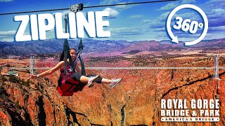 Royal Gorge Zip Line 360° Video [upl. by Michel797]