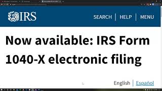 Now available IRS Form 1040X electronic filing [upl. by Malina110]