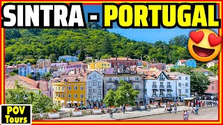 SINTRA Portugal 😍A RealLife Fairytale Town Near Lisbon Walking Tour 4K [upl. by Olnek]