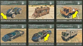 Como Comprar o Galpão e os Carros ESPECIAIS GTA V DLC Importação e Exportação [upl. by Koss]