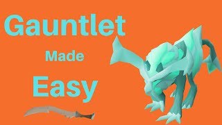 Gauntlet Guide How to Defeat The Crystaline Hunllef OSRS [upl. by Nitsugua]