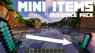 Mini Items Resource Pack  Free Up Your Screen Space [upl. by Xer]