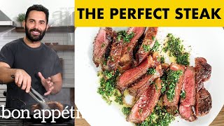 How To Cook A Perfect Steak At Home  Bon Appétit [upl. by Alrahs516]