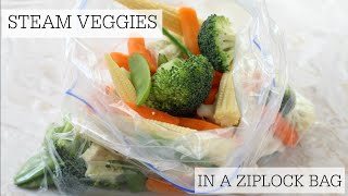 How To Steam Vegetables in a Bag in the Microwave  My Fussy Eater [upl. by Larrabee867]