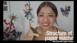 7 minutes tutorial Build the alebrijes structure with paper mache [upl. by Notsirt]