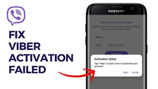 How To Fix Viber Activation Failed 2024 EASY [upl. by Denna938]