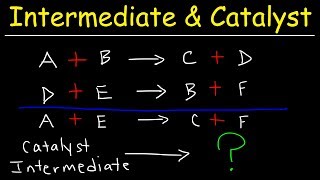 How To Identify The Intermediate amp Catalyst In a Reaction Mechanism  Kinetics Chemistry [upl. by Mount]