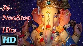 36 NonStop Superhit Marathi Ganpati Songs [upl. by Kerns]