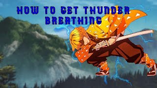 How To Get THUNDER BREATHING In DEMON SLAYER RPG 2 [upl. by Ahsoek]