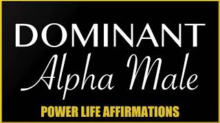 Dominant Alpha Male MALE VOICE Power Life Affirmations [upl. by Aerdnaxela956]