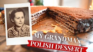 Polish Wafer Cake Pischinger with chocolate for Grandma and Grandpas Day Kraków Style [upl. by Garrett679]