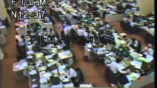 1987 Stock Market Crash stock footage  archival footage [upl. by Aisital]