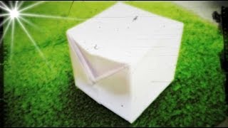 Cómo hacer un Cubo Inflable de Papel  Origami [upl. by Hutchinson]