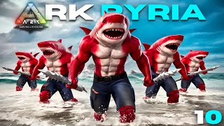 SURVIVING From EVIL SHARK ARMY 😱  ARK SURVIVAL EVOLVED  ARK PYRIA [upl. by Haim]