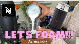 How To Foam Milk With Aeroccino 3 Make Coffee With Foam Tips amp Tricks  Easy Foamed Latte Recipe [upl. by Jemmie]