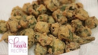 Southern Fried Okra Recipe  I Heart Recipes [upl. by Harifaz407]