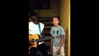 15 yr old bronx boy with amazing voice must see [upl. by Ennirac]