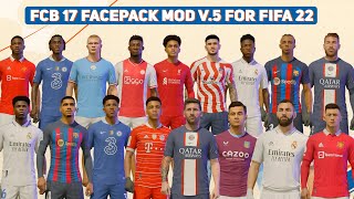 Facepack For FIFA 22 v5 By FCB 17 [upl. by Donell439]