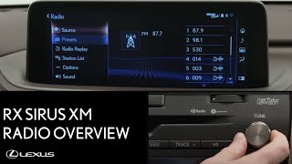 Lexus HowTo RX 350 AMFM Sirius XM Radio Overview  Lexus [upl. by Balcke]