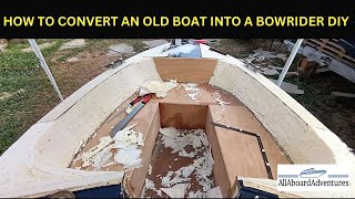 Boat conversion into Bowrider [upl. by Nnylear]