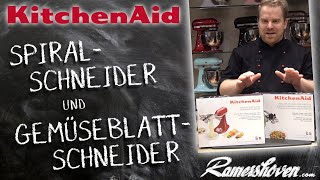 KitchenAid Spiralschneider und KitchenAid Gemüseblattschneider [upl. by Nyrol]