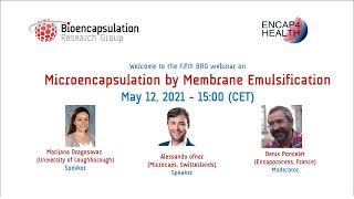 7 Microencapsulation using Membrane emulsification [upl. by Ille]