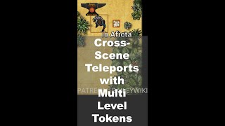 TUTORIAL Setting Up CrossScene Teleports with the Multilevel Tokens Module in Foundry VTT shorts [upl. by Phineas]