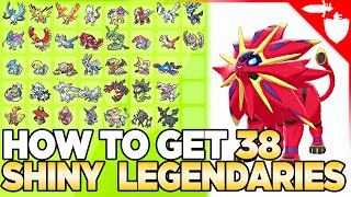 How to Get 38 Shiny Legendary Pokemon amp Shiny Odds  Sword amp Shield Crown Tundra Dynamax Adventures [upl. by Yrotciv310]