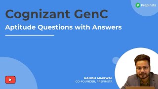 Cognizant GenC Aptitude Questions with Answers 2022 [upl. by Aicil]