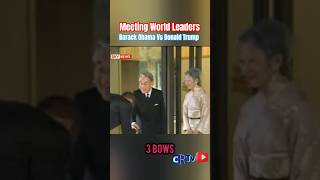 Obama Vs Trump meeting world leaders 🌎 [upl. by Norine]