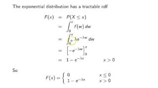 Exponential distribution cumulative distribution function [upl. by Skipp]