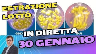 Estrazione del lotto del 30 Gennaio [upl. by Shauna432]