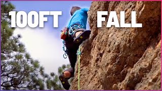 Climber Falls 100ft Off Cliff and Survives [upl. by Sedgewinn]